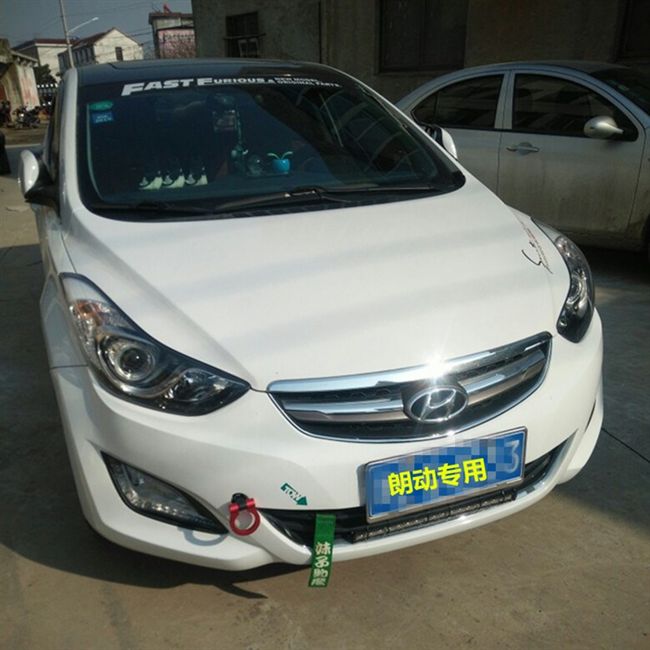 Xe sửa đổi móc treo phía trước và thanh phía sau phổ quát dây đeo vòng trang trí Kéo dây kéo móc kéo che nắp chống va chạm
