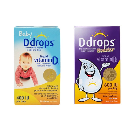 Витаминизированные детские капли для новорожденных для младенца, детский кальций, США
