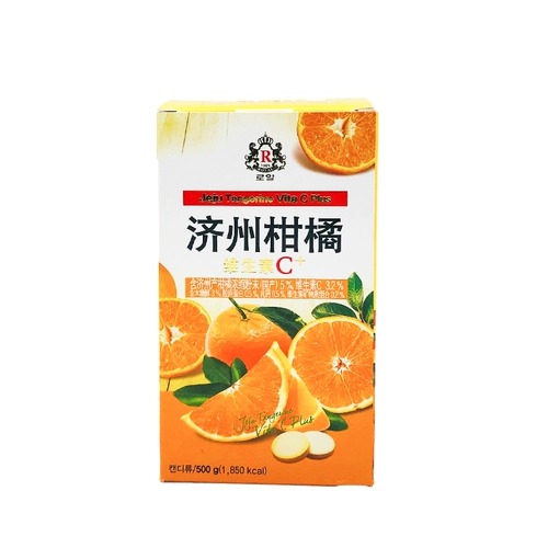 Корейские таблетки VC Citrus Orange Jeju остров витамин C Таблетки пережевывали таблетки Комплексный витамин ребенка, заказанные детей, взрослые 500 г
