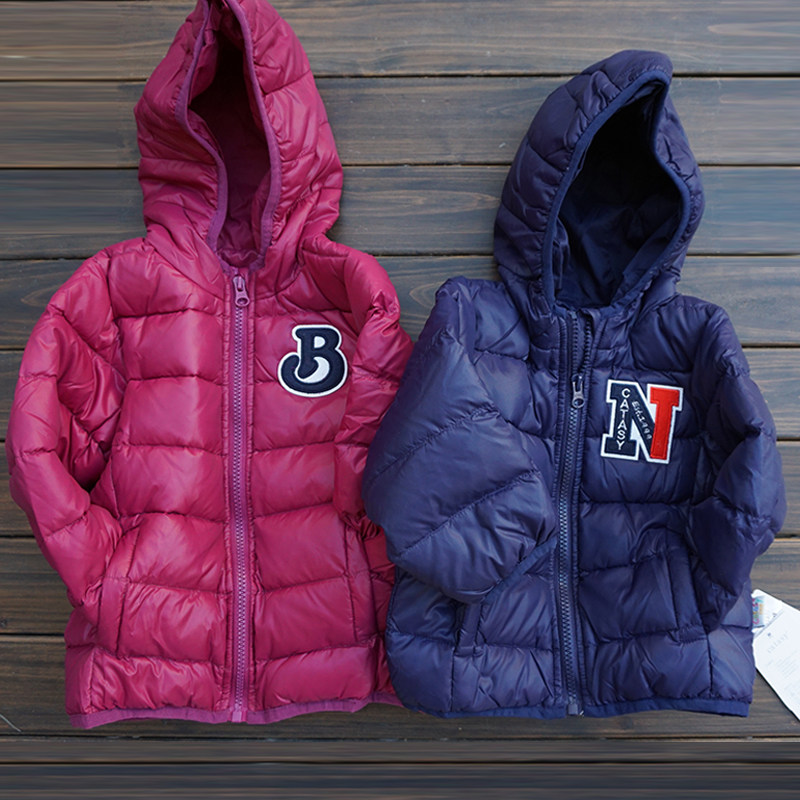 Physical store promotion 2021 newborn windproof coat baby white duck down jacket baby short