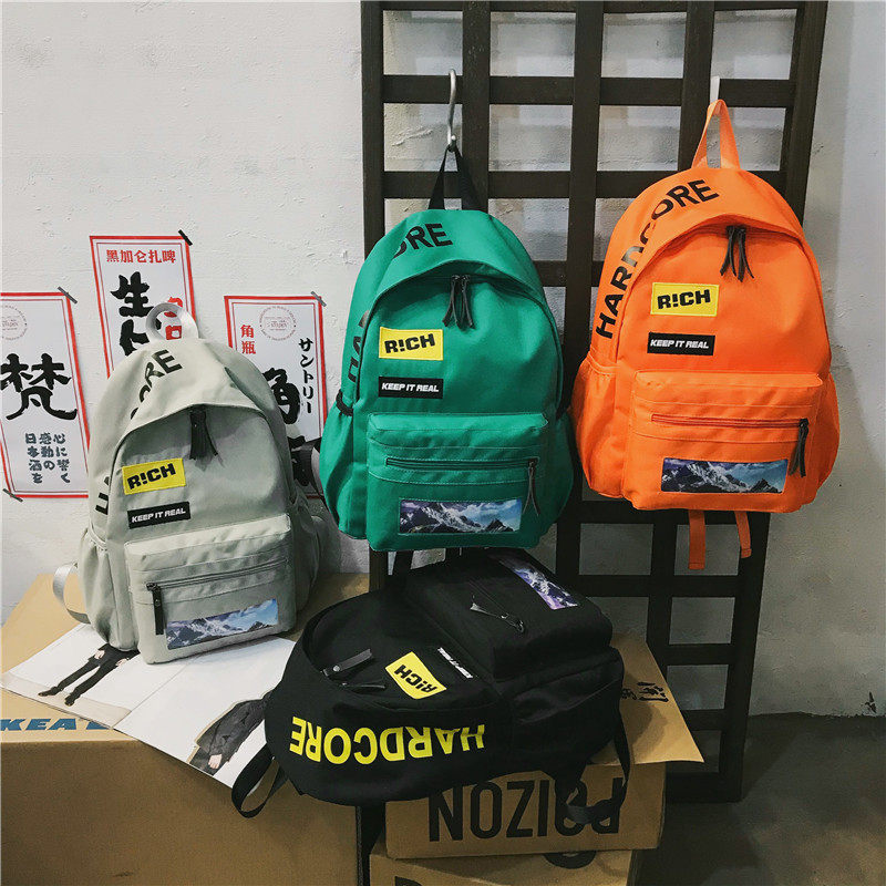 ins wind superfire school bag Han version original juku uzzang junior