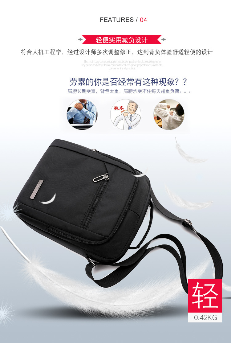 Túi đeo chéo giản dị túi nylon chống thấm nhỏ túi xách coach