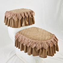 Toilet toilet seat three-piece household universal solid color thickened toilet cushion toilet seat cushion toilet cover Cover Cover