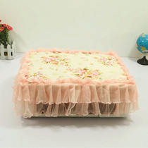 Customized small towel notebook dust cover printer cover fax machine phone lace dust cover cloth