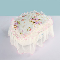 Rice cooker cover round square pink dust cover pastoral lace style rice cooker oval lid custom made