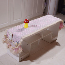 TV cabinet tablecloth living room home fresh can cover towel tea table set lace fabric Korean TV dust cover customized