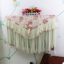 New simple modern TV hood fabric high-end dust cover lace lace LCD TV cover customized