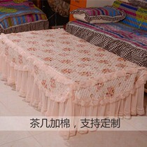 Modern coffee table cover shoes stool set TV cabinet shoe cabinet cover cloth dust cover cloth lace thick style custom-made