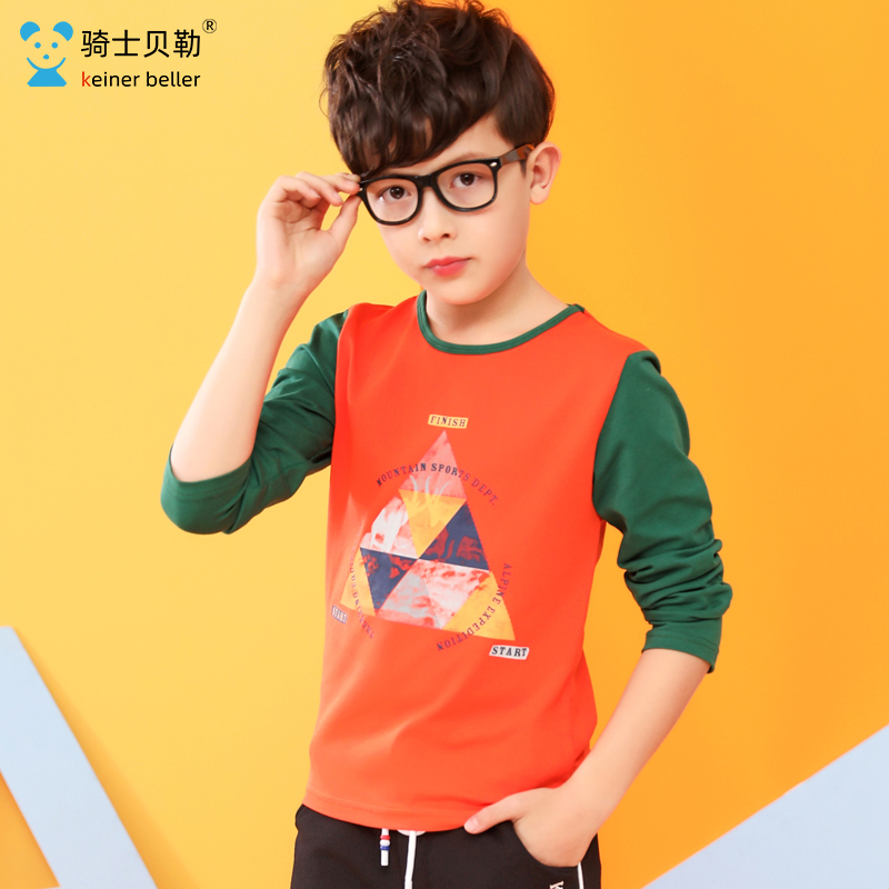 dài tay áo thun T-shirt cotton mùa xuân và mùa thu cho trẻ em áo sơ mi dưới của trẻ em trong chiếc áo khoác mùa thu những đứa trẻ lớn 2020 mới.