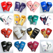 Winning gloves boxing gloves lace-up Velcro competition training boxing Muay Thai fighting (spot)
