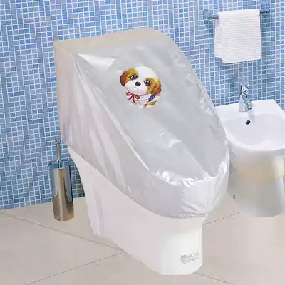 Waterproof toilet cover Oxford cloth toilet waterproof cover Bathroom anti-bath splash toilet cover Smart toilet cover Household