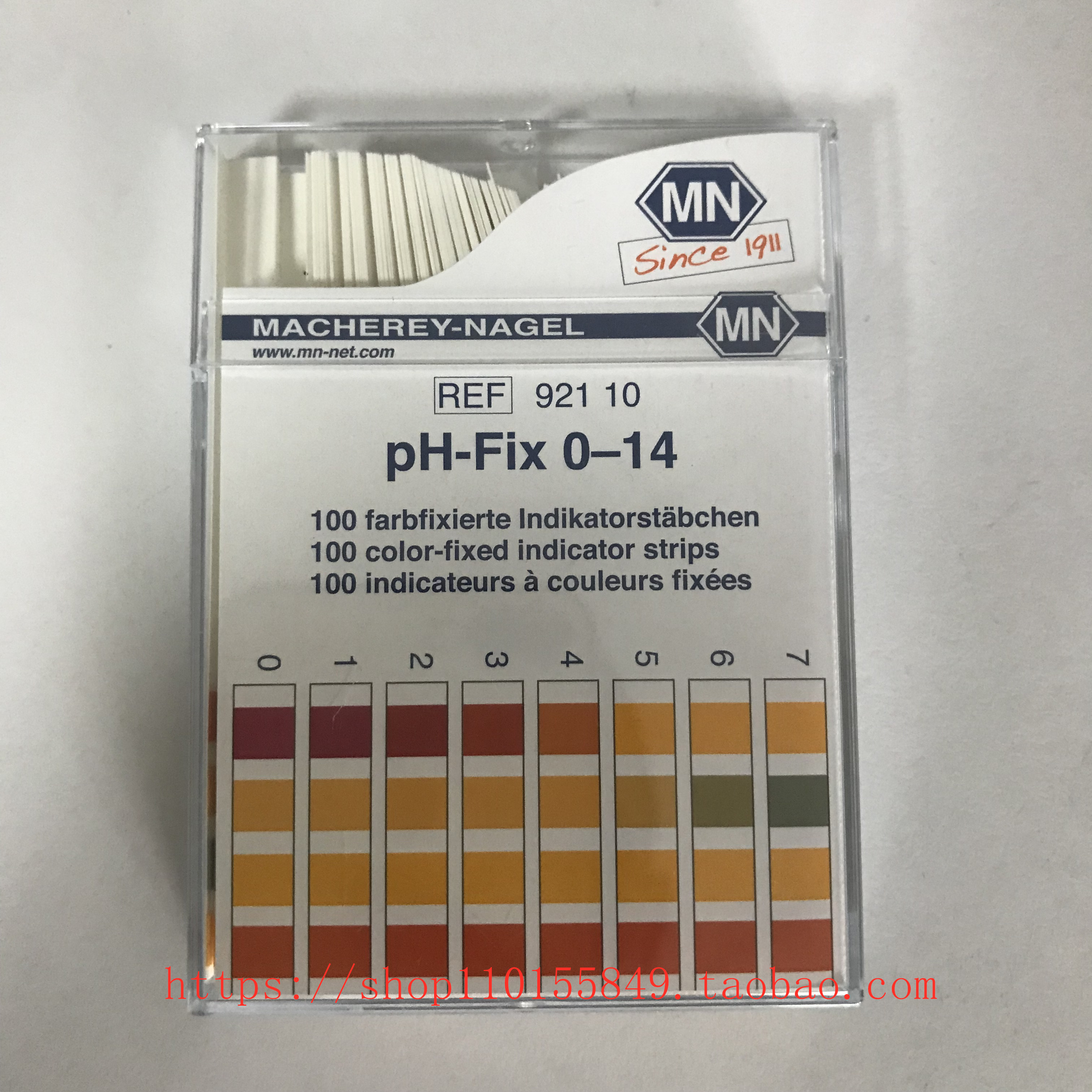 German MN 92110 non-leakage pH test strip PH-Fix 0-14 PH test strip