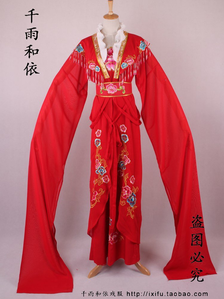 New Flower Denier Clothes Lady Clothing Ancient Dress Photo Gallery Writing Real Bride Gooey Costume the more drama The Yue Opera 745