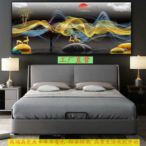 Aluminum Crystal Porcelain Painting Living Room Bedside Decoration Painting With Frame Mural Decoration Painting Background Wall Light Lavish Simplicity About Modern Brief