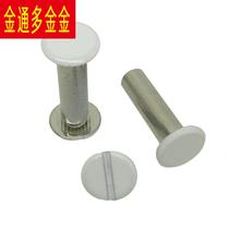 Various specifications of lacquered red ledger binding screws recipe desk calendars custom-made with counter-twisted rivets