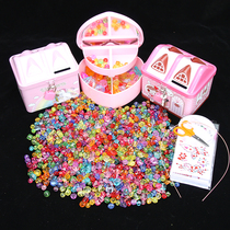 Beaded childrens toy educational Crystal gemstone handmade beads diy necklace bracelet bead Princess string beads