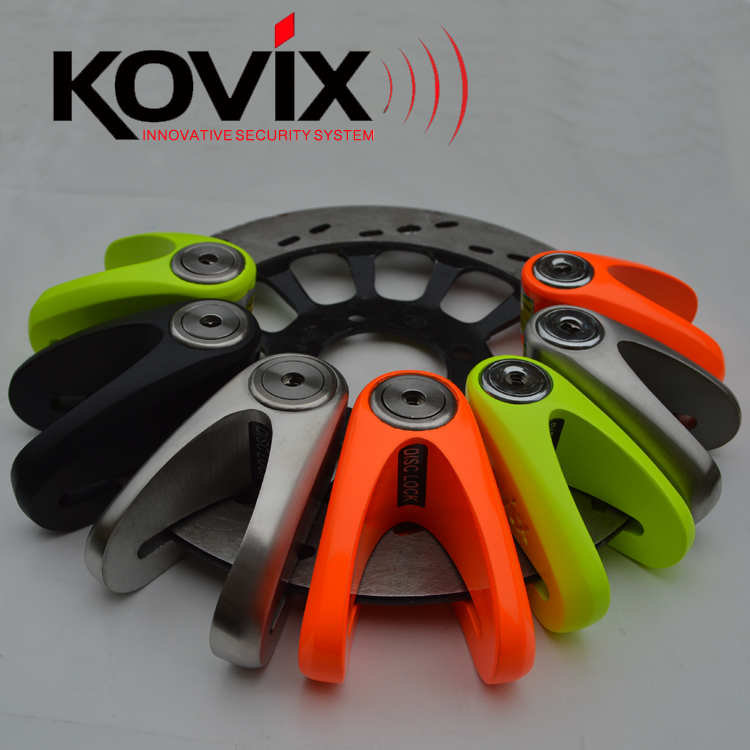 2018 New KOVIX KVC1 disc lock V-shaped disc lock anti-hydraulic shear anti-saw anti-knock carbon steel to send reminder rope