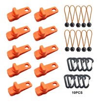 Multifunctional outdoor plastic tent accessories buckle canopy windproof fixed clip outdoor camping wind rope buckle hook