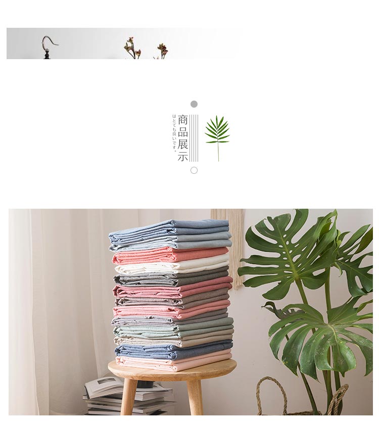 Rửa giường bông doanh nghiệp khăn trải giường cotton Ichiban mùa xuân Nhật Bản màu rắn bông trải giường 1,5 m 1,8 m đơn mảnh bộ - Trang bị Covers 	ga giường bo chun