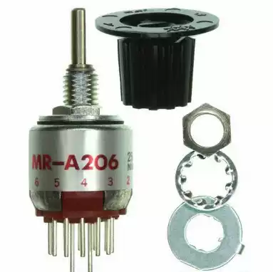 MR-A206 Japan imported rotary switch brand nkk model MRA-206 MRA206 waterproof ip6