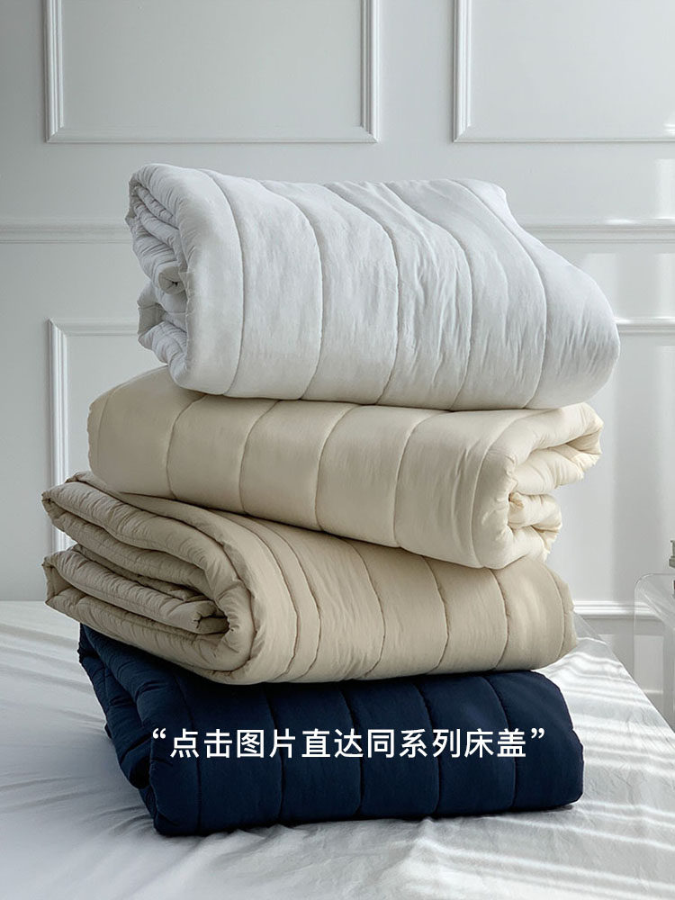 miniheeee Корейское одеяло с терморегуляцией полосатое четырехсезонное двустороннее машинная стирка