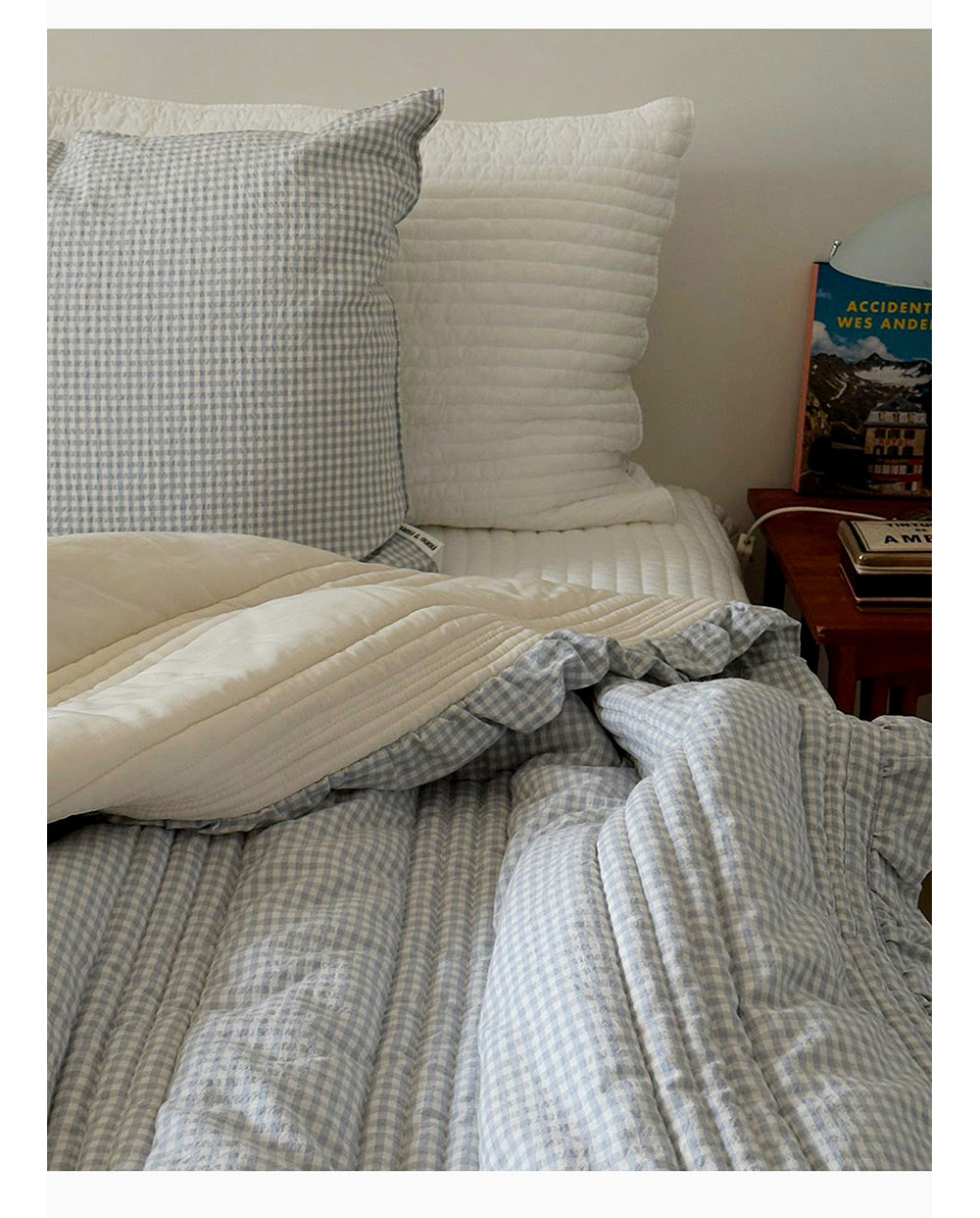 miniheeee корейский оригинал сладкое модальное клетчатое летнее одеяло для кондиционера весна-осень