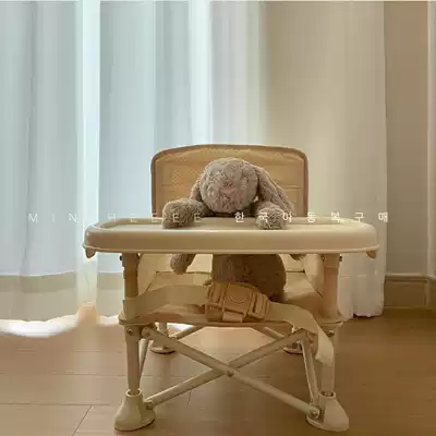 miniheeee export Korean baby folding dining chair baby children Table portable out beach chair
