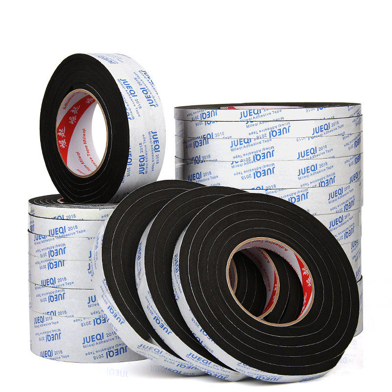 EVA foam sponge tape sealing strip shockproof tape single-sided sealing strip black car sponge glue 3mm thickening - Taobao