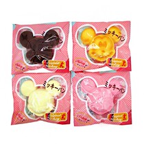 Foreign trade original single Mickey head bread slow rebound squishy simulation food cake decompression toy pu pendant gift