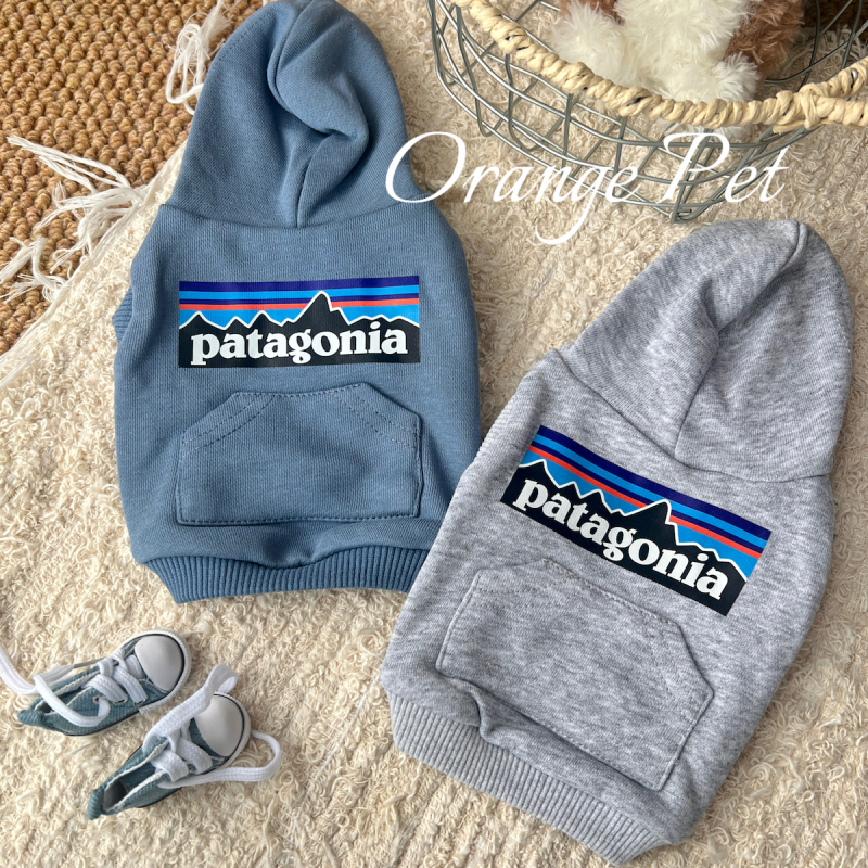 Orangepet Pet Clothing for Dogs and Cats, All-Cotton, Trendy Retro Brand Hooded Sweatshirt for Small and Medium-Sized Dogs