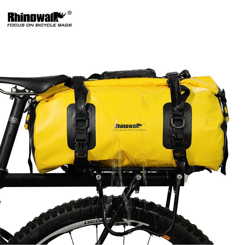 Rhino full waterproof multifunctional bike rear shelf pack fitness outdoor travel bag in long-distance riding equipment