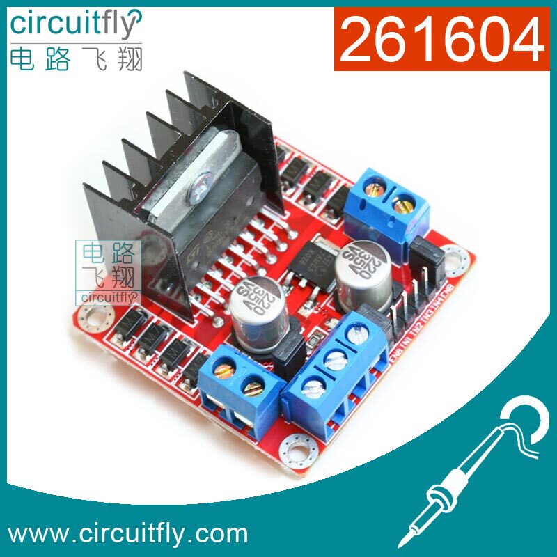 261604 motor drive board original L298N intelligent car robot onboard 5V output