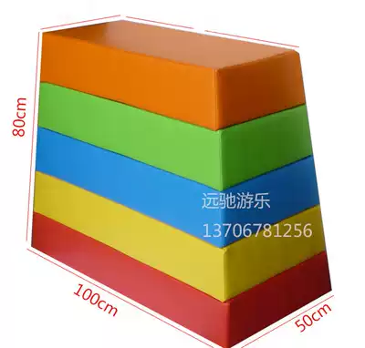 Software training jumping box kindergarten soft jumping stool children's vaulting horse pommel horse goat jumping jumping obstacle fitness feeling integration