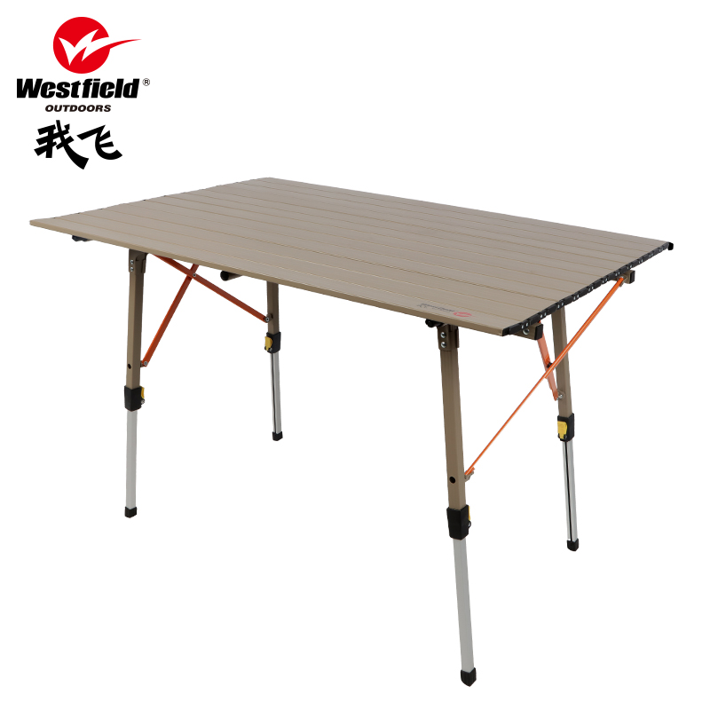 westfield I Fly Adjustable Outdoor Omelet Folding Table Picnic Aluminum Promotional Table