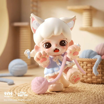 Tntspace Genuine Zoraa Meow Meow Cat Face Society Mini Figure Blind Box Trendy Toy Cute Doll Gift