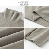 Тонкий бархатный свитер, удерживающий тепло приятный телу зимний лонгслив, облегающий крой