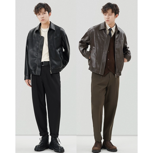 Полиуретановая осенняя ретро короткая куртка для отдыха, коллекция 2023