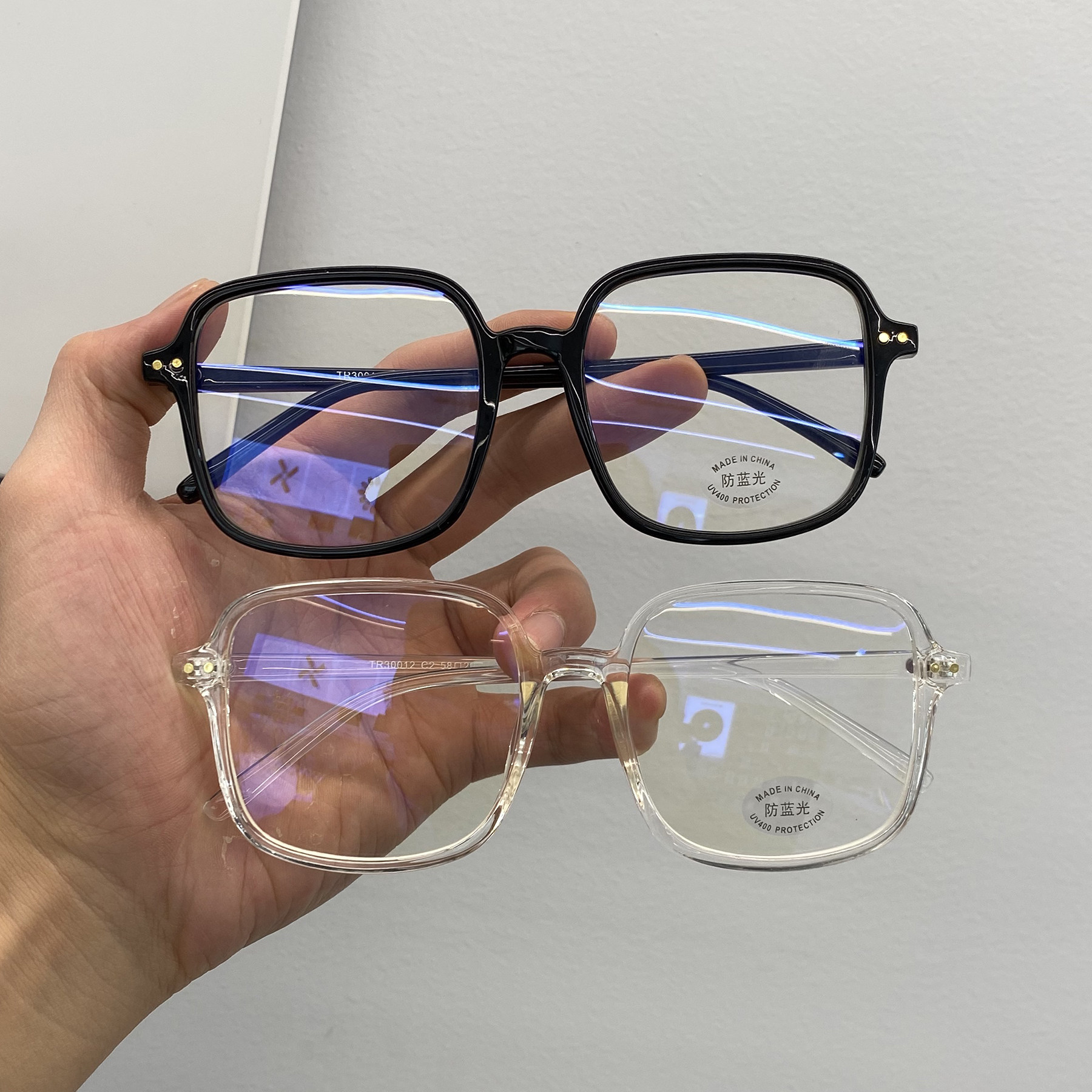 Large frame original Cebu Eye frames Retro art briefs for men and women Box nearsightedness glasses full-frame radiation-resistant flat mirror tide