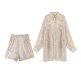 Шифоновый лонгслив для отдыха, платье, рубашка, комплект, премиум класс, защита от солнца