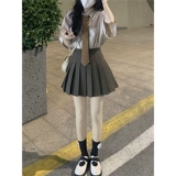 Дисней, студенческая юбка в складку, рубашка, платье, комплект, коллекция 2023