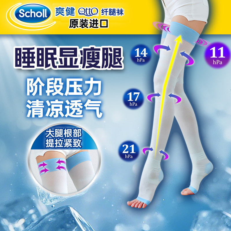 Japanese Domestic Dr. Scholl Mediqto Strong Compression Slimming Leg Socks for Women, Pregnant Women, Long Tube for Sleeping Japanese Domestic Dr. Scholl Mediqto Strong Compression Slimming Leg Socks for Women, Pregnant Women, Long Tube for Sleeping