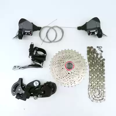 Micro-turn mountaineering bicycle 10-speed 9-speed 8 7-speed transmission kit Long leg middle leg rear dial finger dial transmission