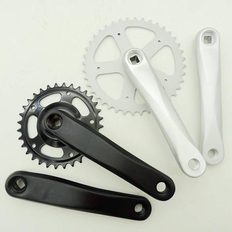Commuter car 32 36 38 40 42 teeth 170mm aluminum alloy crank tooth plate city car single speed square hole