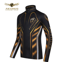 Aitnius autumn sunscreen outdoor casual wear long sleeve sublimation pad stand collar T-shirt AT-595B