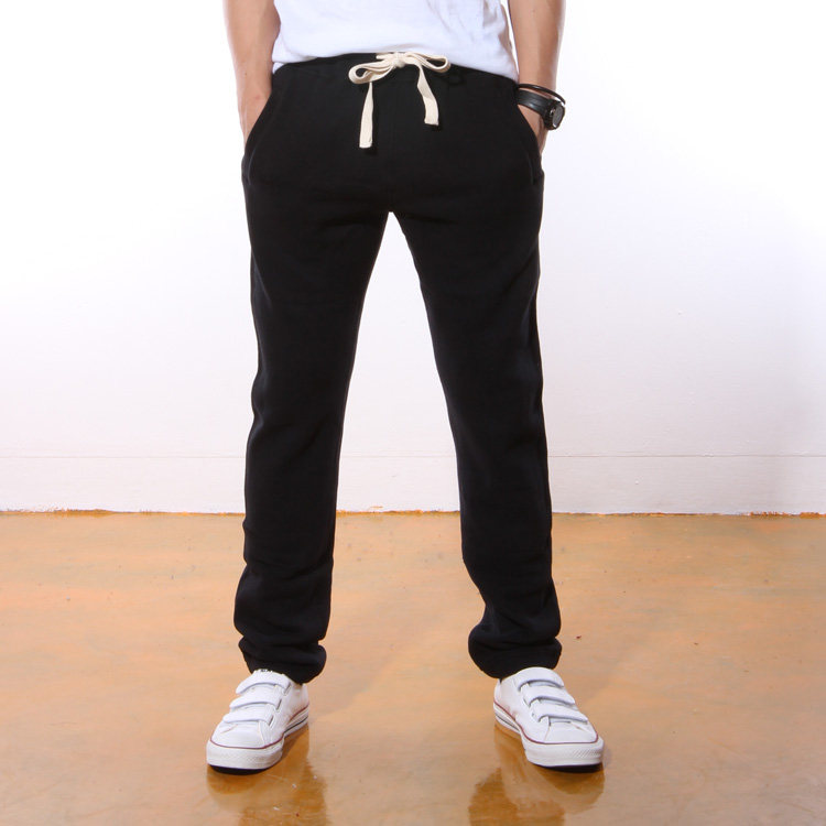 Fall and Winter plus sweatpants men's pastry pants thicker pants can't cut hair