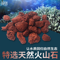 Fish tank filter material volcanic rock volcanic ash adsorption strong flower arhant color start aquarium landscape decoration volcanic stone