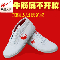 Autumn and winter counter double star cotton shoes martial arts shoes Tai Chi shoes practice shoes thickened beef tendon bottom men and women with the same