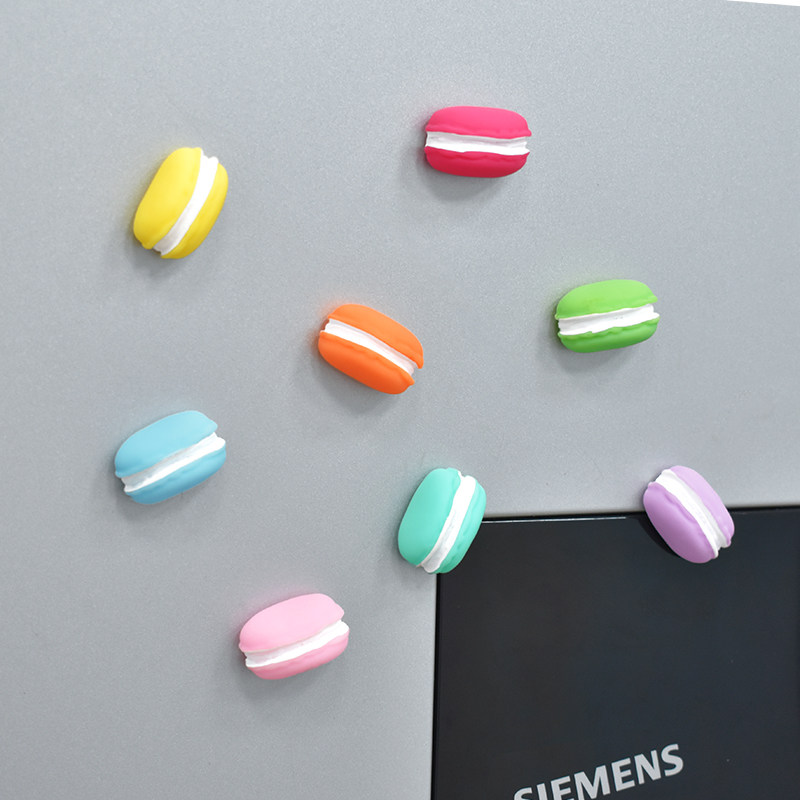 Xiaoqing new Macaron Creative Refrigerator Magnetic Point Refrigerator Door Decoration Message Magnetic Decoration Decoration