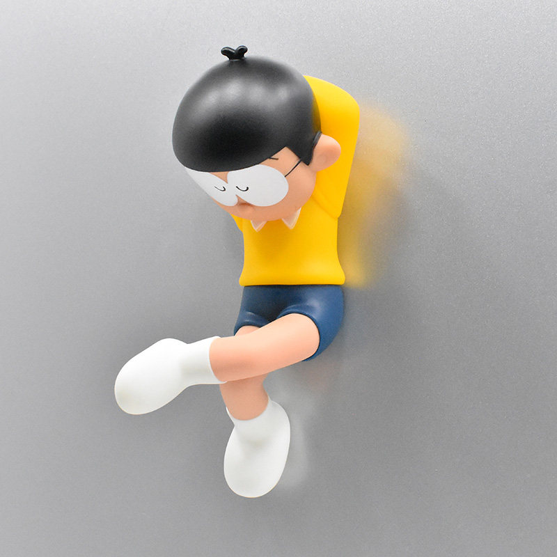 Creative jingle cat lying down and sleeping Nobita large refrigerator magnet magnet refrigerator home decoration magnet message sticker