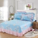 Hàn Quốc bông váy ren bông giường Khăn trải giường trong một mảnh xù 1.5 / 1.8 / 2.0 m đúp - Khăn trải giường